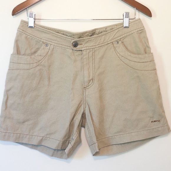 Kavu Pants - KAVU Cotton Hemp Camel Tan Short
